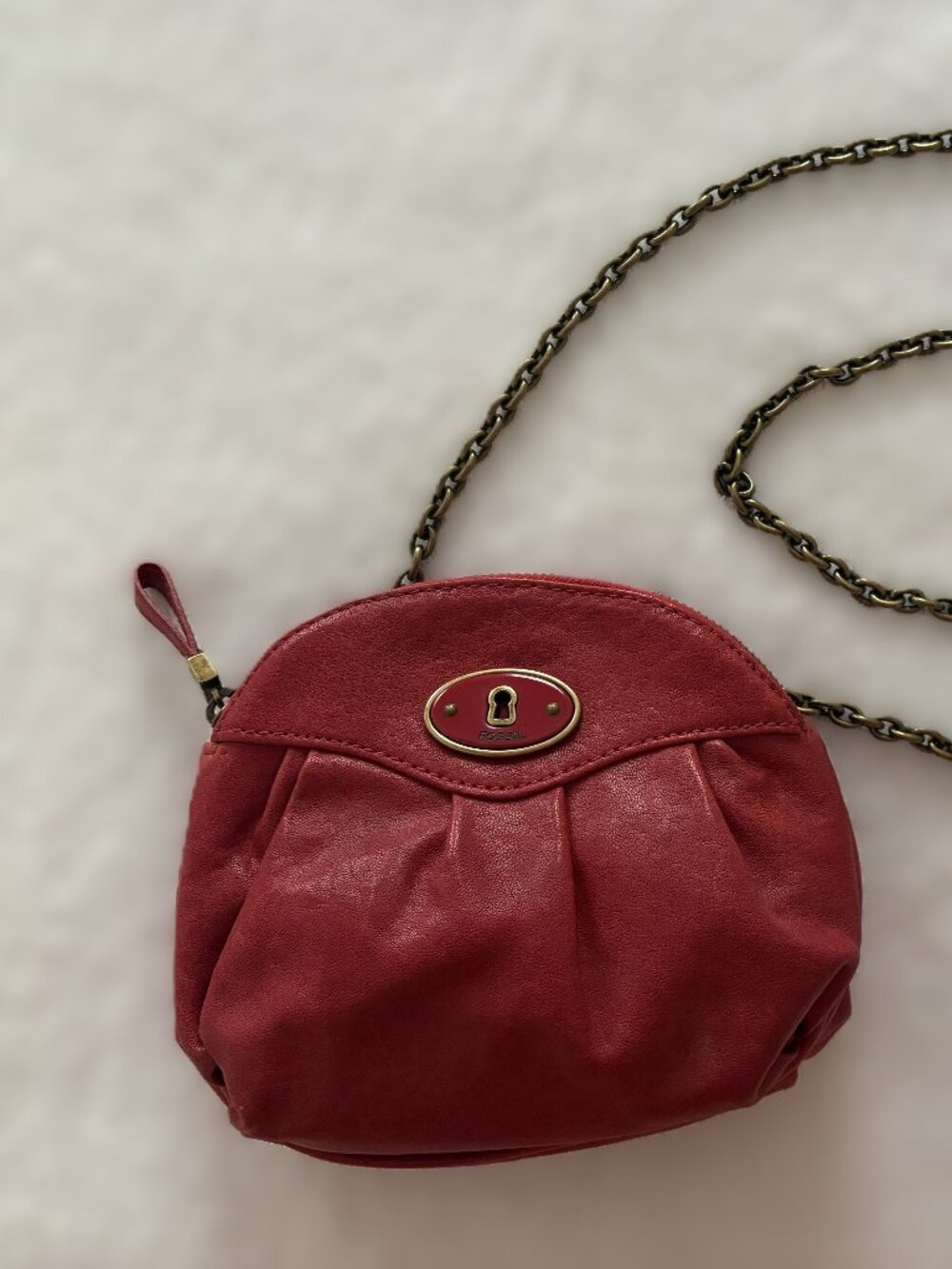 Fossil red crossbody bag